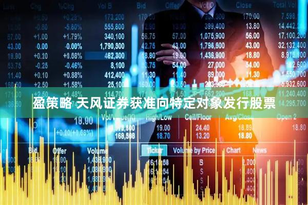 盈策略 天风证券获准向特定对象发行股票